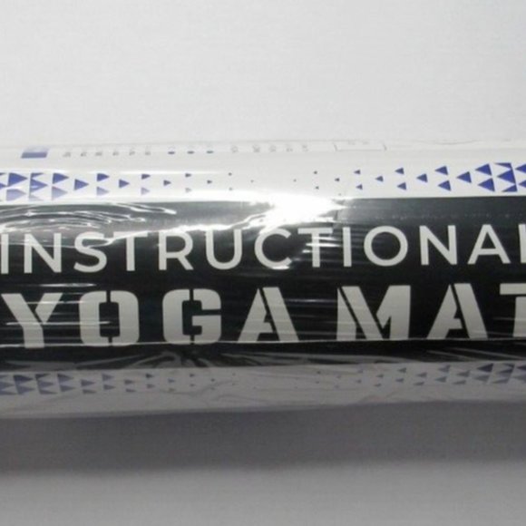 Instructional Yoga Mat with Poses 75 Illustrate poses diff front back … - Picture 2 of 8